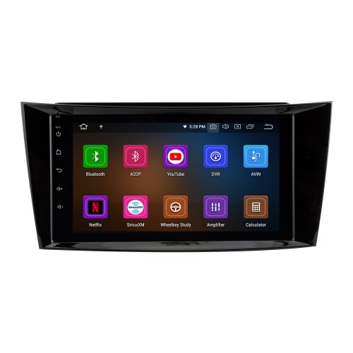 8 pulgadas Android 13.0 Radio IPS Pantalla completa Navegación GPS Reproductor multimedia para automóvil para 2002-2008 Mercedes Benz E W211 E200 E220 E230 E240 E270 E280 E300 E320 con RDS 3G WiFi Bluetooth Mirror Link OBD2 Control del volante