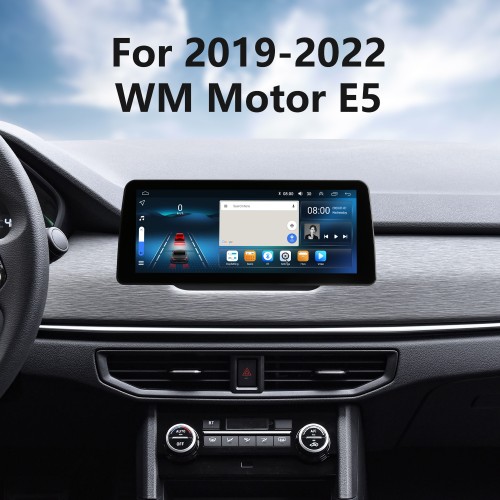 12,3 pulgadas Android 12,0 para 2021 WM Motor E5 Radio de navegación GPS con pantalla táctil Bluetooth AUX soporte OBD2 DVR Carplay
