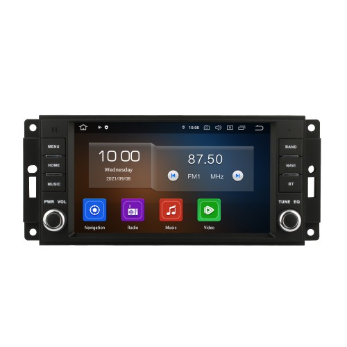 Pantalla táctil HD de 7 pulgadas Android 13.0 para 2011 2012 2013 2014-2017 JEEP WRANGLER RUBICON Radio Sistema de navegación GPS Soporte Bluetooth Carplay Cámara de respaldo