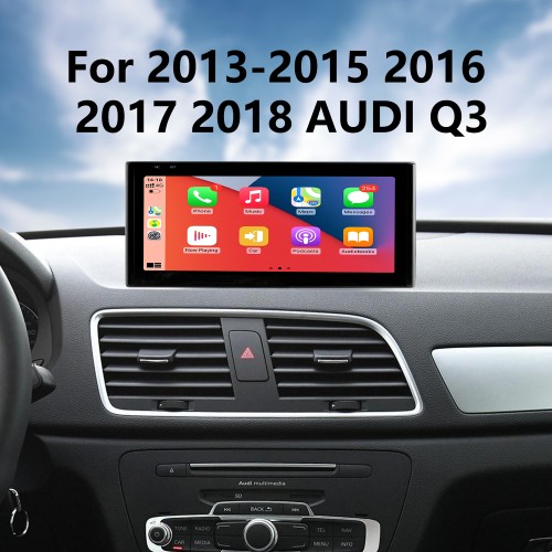 Carplay 10.25 pulgadas Android 11.0 para 2013-2015 2016 2017 2018 AUDI Q3 Radio HD Pantalla táctil Sistema de navegación GPS con Bluetooth