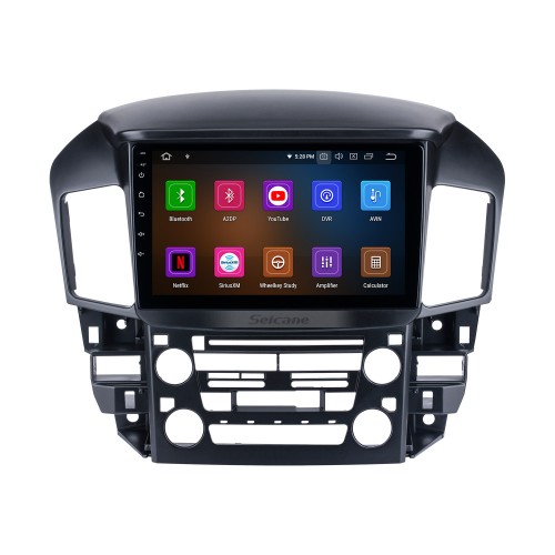 Pantalla táctil HD de 9 pulgadas 1997 Toyota Harrier Car Radio Android 13.0 Sistema de navegación GPS con soporte Bluetooth Carplay