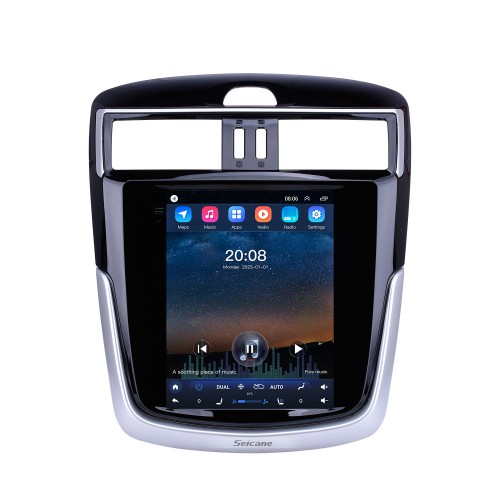 Radio con navegación GPS Android 10.0 de 9.7 pulgadas para Nissan Tiida 2016 con pantalla táctil HD Bluetooth AUX compatible con Carplay DVR OBD2