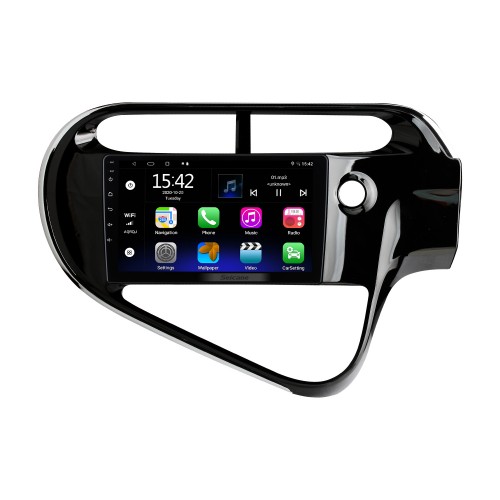 9 pulgadas Android 13.0 para 2018 TOYOTA PRIUS C Sistema de navegación GPS estéreo con pantalla táctil Bluetooth compatible con cámara de visión trasera