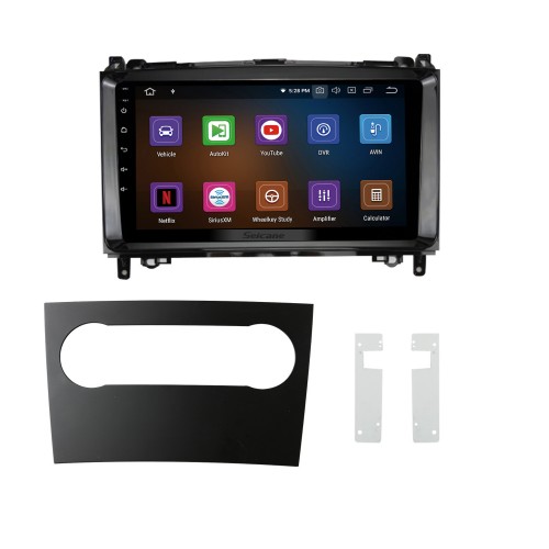 9 pulgadas Android 13.0 para 2004-2012 BENZ B200 / A-KLASSE (W169) / B-KLASSE (W245) Radio de navegación GPS con pantalla táctil Bluetooth AUX compatible con OBD2 DVR Carplay