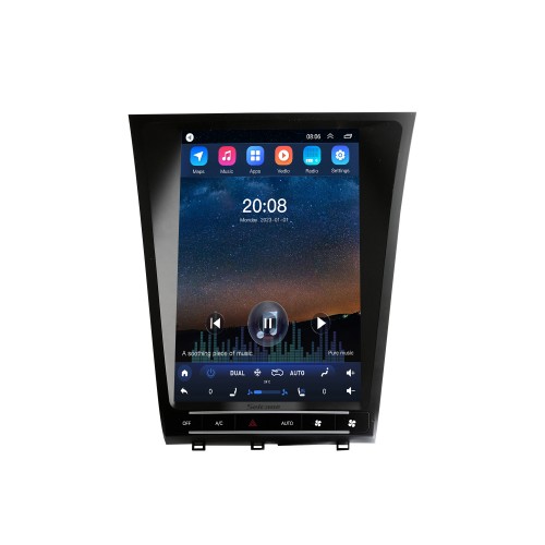 Carplay OEM 12.1 pulgadas Android 10.0 para 2005 2006 2007-2010 LEXUS GS300 Radio Sistema de navegación GPS automático Android con pantalla táctil HD Soporte Bluetooth OBD2 DVR