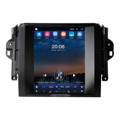 Pantalla táctil HD para 2014-2018 TOYOTA Fortuner Radio Android 10.0 Sistema de navegación GPS de 9.7 pulgadas con soporte USB Bluetooth TV digital Carplay