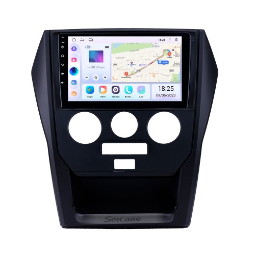 OEM 9 pulgadas Android 13.0 Radio para 2015 Mahindra SCORPIO MANUAL AC Bluetooth HD Pantalla táctil Navegación GPS AUX Soporte USB Carplay DVR OBD Cámara de visión trasera