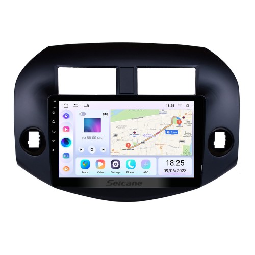 OEM Android 13.0 Radio para 2007-2011 Toyota RAV4 10.1 pulgadas HD Pantalla táctil Bluetooth Navegación GPS USB WIFI Música SWC OBD DVR Cámara de vista trasera TV