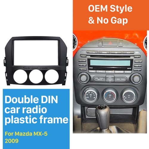 2DIN 2009 Mazda MX-5 Fascia radio de coche estéreo jugador Dash Instalar montados en vehículos panel de ajuste del coche-estilo del marco del kit