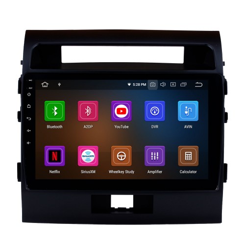 OEM 10.1 pulgadas HD Pantalla táctil Sistema de navegación GPS Android 13.0 para 2007-2017 TOYOTA LAND CRUISER Radio Soporte Coche Estéreo Bluetooth Música Espejo Enlace OBD2 3G / 4G WiFi Video Cámara de respaldo