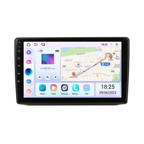 Sistema de navegación GPS estéreo Android 12,0 de 9 pulgadas para DODGE RAM 2020 con pantalla táctil Bluetooth compatible con cámara de visión trasera