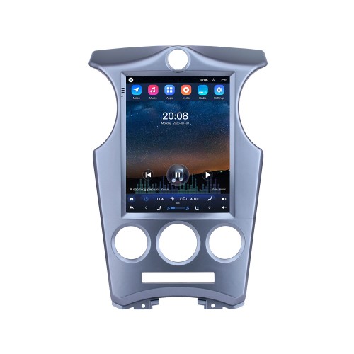 Pantalla táctil HD para 2007-2012 Kia Carens Manual A / C Radio Android 10.0 Sistema de navegación GPS de 9.7 pulgadas con Bluetooth Soporte USB TV digital Carplay