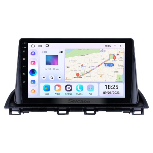 Android 13.0 HD Pantalla táctil de 9 pulgadas para 2014 2015 2016 2017 MAZDA CX 4 Radio Sistema de navegación GPS con soporte Bluetooth Carplay Cámara trasera