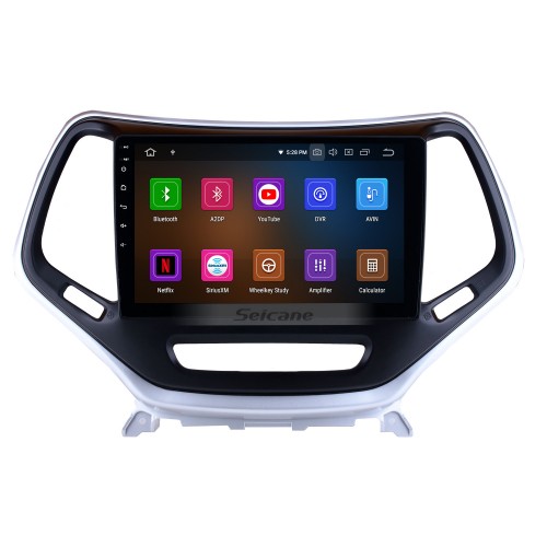 10.1 pulgadas Android 13.0 Radio Sistema de navegación GPS 2016 Jeep Grand Cherokee con OBD2 DVR 4G WIFI Bluetooth Cámara de respaldo Mirror Link Control del volante
