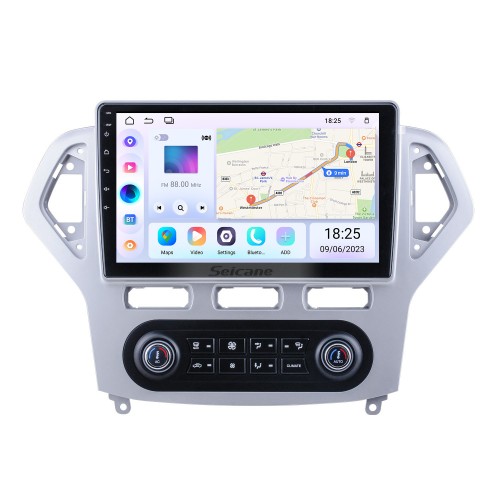 Android 13.0 HD Pantalla táctil 10.1 pulgadas para 2007 2008 2009 2010 Ford Mondeo Auto A / C Radio Sistema de navegación GPS con soporte Bluetooth Carplay