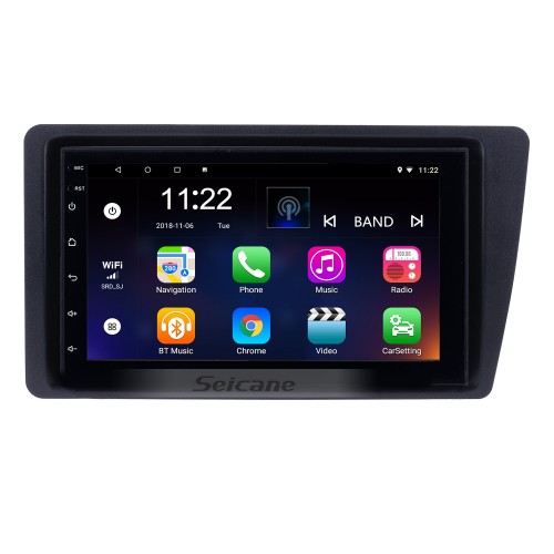 Android 13.0 HD Pantalla táctil Unidad principal de radio para automóvil Para 2001-2005 Honda Civic Navegación GPS Bluetooth WIFI Soporte Mirror Link USB DVR 1080P Video Control del volante