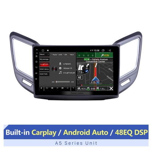 Radio de navegación GPS Android 13.0 de 9 pulgadas para 2016-2019 Changan CS15 con pantalla táctil HD Bluetooth USB compatible con Carplay TPMS DVR