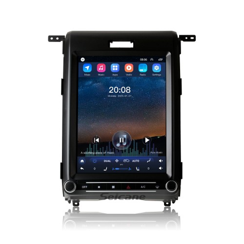 Carplay OEM 12.1 pulgadas Android 10.0 para 2009 2010 2011-2013 Ford F150 Radio Android Auto Sistema de navegación GPS con pantalla táctil HD Soporte Bluetooth OBD2 DVR