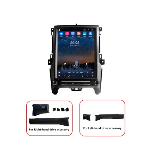 OEM 12.1 pulgadas Android 10.0 para Ford Everest Ranger 2016-2021 Radio Sistema de navegación GPS con pantalla táctil HD Bluetooth Carplay compatible con OBD2 DVR TPMS