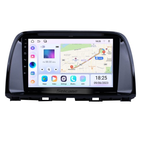 9 pulgadas 2012-2015 Mazda CX-5 Pantalla táctil Android 13.0 Sistema de navegación GPS con WIFI Bluetooth Música USB OBD2 AUX Radio Cámara de respaldo Control del volante