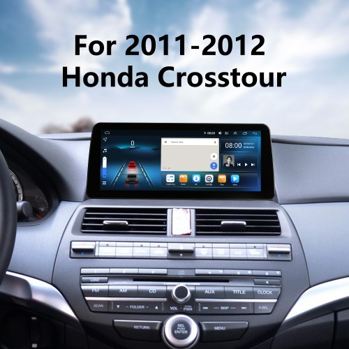 12.3 pulgadas Android 12.0 para 2008 2009-2013 Honda Accord 8 2011 2012 Honda Crosstour Sistema de navegación GPS estéreo con soporte de pantalla táctil Bluetooth Cámara de visión trasera