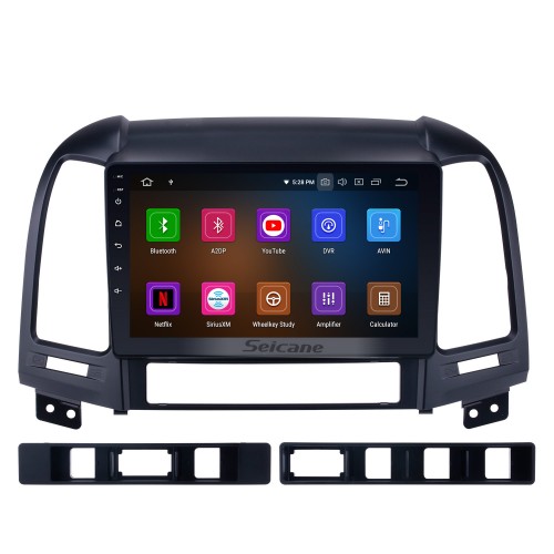 Para 2006-2012 Hyundai Santafe OEM Android 12.0 HD 1024 * 600 pantalla táctil Sistema de navegación GPS Radio Bluetooth OBD2 DVR Cámara de visión trasera TV 1080P Video USB WIFI Control del volante