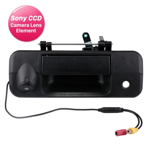 SONY CCD 600 líneas para 2007-2015 TOYOTA Tundra Tacoma cámara de respaldo con puerta trasera negra con cable impermeable visión nocturna para estacionamiento