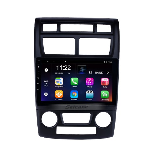2007-2017 KIA Sportage Auto A / C Android 14.0 Bluetooth Radio GPS Sistema Navi Estéreo automático con WIFI AUX FM USB compatible DVR Cámara de respaldo TPMS OBD2 3G