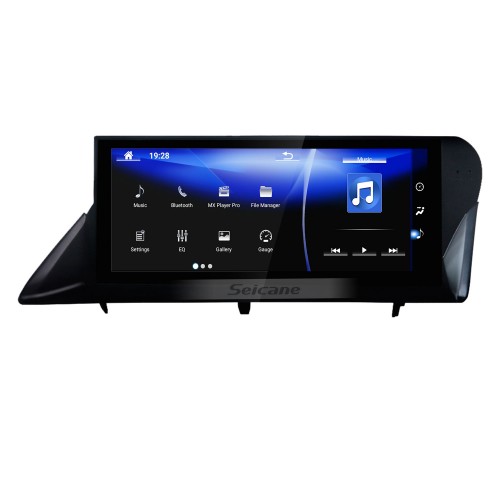 Android 10.0 10.25 pulgadas para 2009 2010 2011-2014 LEXUS RX RHD Versión superior Radio HD Pantalla táctil Sistema de navegación GPS con soporte Bluetooth Carplay