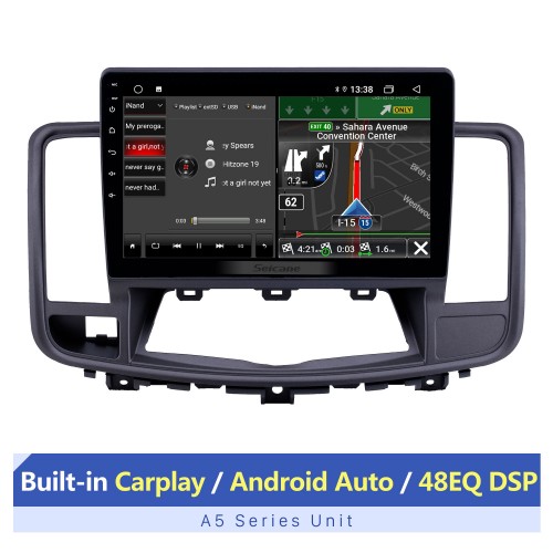 Pantalla táctil Android 13.0 de 10.1 pulgadas para 2009-2013 Nissan Old Teana Bluetooth Radio de navegación GPS con soporte AUX WIFI OBD2 DVR SWC Carplay