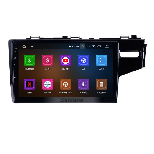 Aftermarket HD Pantalla táctil 2014 2015 2016 HONDA FIT RHD Android 13.0 Reemplazo de radio con GPS Reproductor de DVD 3G WiFi Bluetooth Música Mirror Link OBD2 Cámara de respaldo DVR AUX USB SD 1080P Video