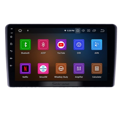 Pantalla táctil HD 2015 Mahindra Marazzo Android 12.0 9 pulgadas Navegación GPS Radio Bluetooth USB Carplay WIFI AUX soporte Control del volante