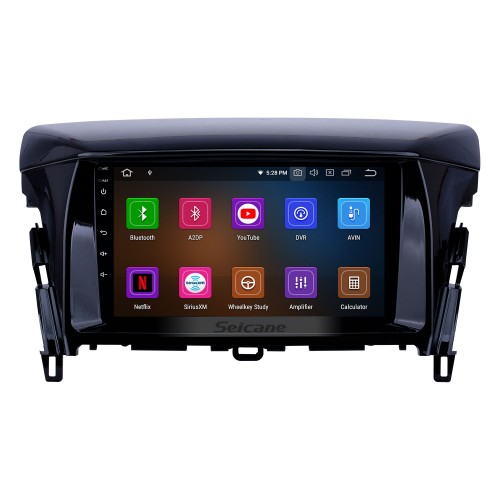 Radio con navegación GPS Android 11,0 de 9 pulgadas para Mitsubishi Eclipse 2018 con pantalla táctil HD Carplay AUX Bluetooth compatible con TPMS