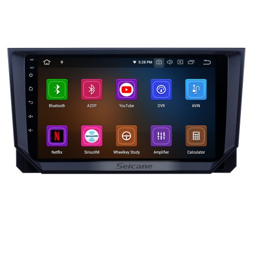 Android 12.0 Radio de navegación GPS de 9 pulgadas para 2018 Seat Ibiza con pantalla táctil HD Carplay USB Bluetooth compatible con DVR OBD2 TV digital