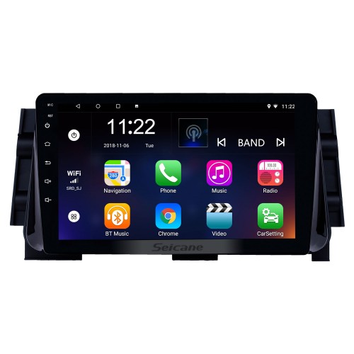 Android 13.0 Radio de navegación GPS con pantalla táctil HD de 9 pulgadas para 2017-2020 Nissan Micra KICKS con Bluetooth USB WIFI AUX compatible con cámara de respaldo Carplay SWC OBD