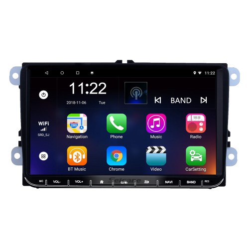 Android 13.0 Radio de navegación GPS con pantalla táctil de 9 pulgadas para VW Volkswagen Passat Polo Golf Skoda con Bluetooth USB WIFI compatible con Carplay Digital TV