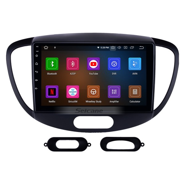 Pantalla táctil HD 2010-2013 Old Hyundai i20 Android 13.0 9 pulgadas Navegación GPS Radio Bluetooth USB Carplay WIFI AUX compatible DAB + Control del volante