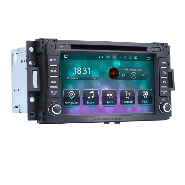 Android 9.0 Radio DVD Sistema de navegación GPS 2006-2009 Hummer H3 con pantalla táctil HD Bluetooth WiFi TV Cámara de respaldo Control del volante 1080P
