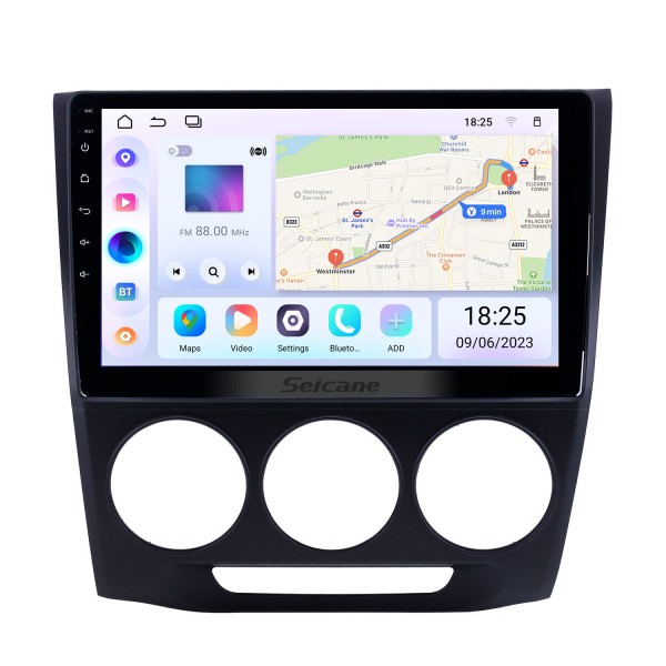 Radio de navegación GPS Android 10,0 de 10,1 pulgadas para 2013-2019 Honda Crider Manual A/C con pantalla táctil HD compatible con Bluetooth Carplay TPMS