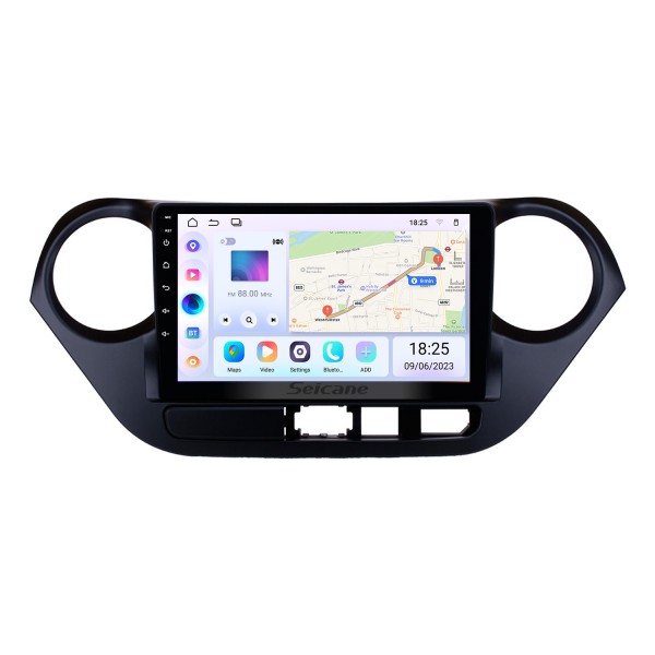Venta caliente Android 13.0 2013-2016 HYUNDAI I10 LHD Navegación GPS Sistema de audio para automóvil Pantalla táctil AM FM Radio Bluetooth Música WiFi OBD2 Mirror Link AUX Cámara de respaldo USB