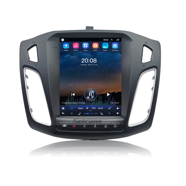 Android 10.0 para 2012-2015 Ford Focus Radio Sistema de navegación GPS con pantalla táctil HD Soporte Bluetooth Carplay OBD2 DVR TPMS