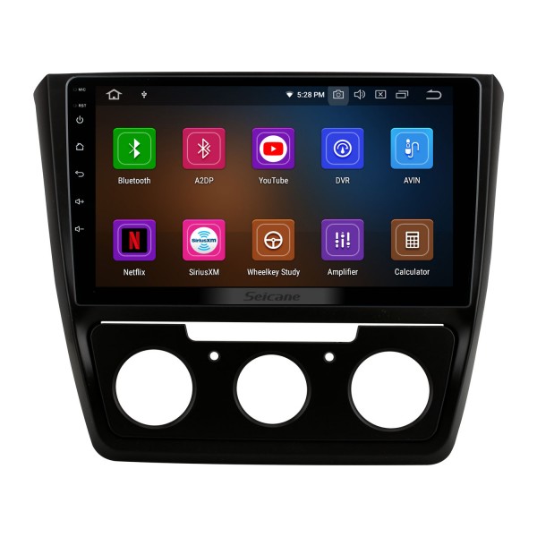 Pantalla táctil HD 10.1 pulgadas Android 13.0 para 2014-2018 Skoda Yeti Radio Sistema de navegación GPS Bluetooth Carplay compatible con cámara de respaldo