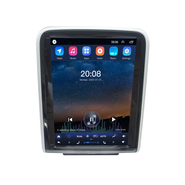 9.7 pulgadas para 2017-2021 Chery Ants Radio Android 10.0 Sistema de navegación GPS con Bluetooth Pantalla táctil HD Soporte AUX Carplay TV digital OBD 2 DSP TPMS Cámara de respaldo
