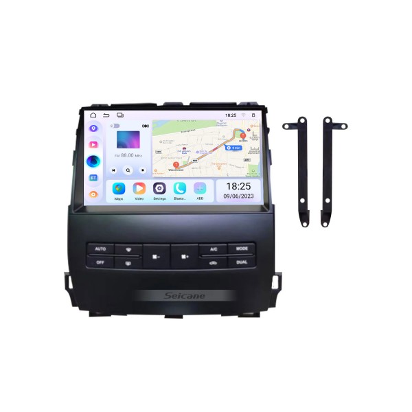 9 pulgadas Android 14.0 para 2003 2004 2005-2009 TOYOTA PRADO Sistema de navegación GPS estéreo con soporte de pantalla táctil Bluetooth Cámara de visión trasera
