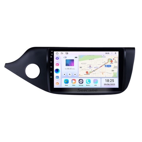 9 pulgadas Android 13.0 para 2012-2017 Kia Ceed LHD HD Pantalla táctil Radio Navegación GPS Bluetooth Cámara de visión trasera TV WIFI 1080P Control del volante
