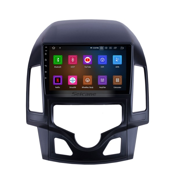 9 pulgadas para 2008 2009 2010 2011 Hyundai i30 LHD Auto A / C Radio Android 13.0 Sistema de navegación GPS Bluetooth HD Pantalla táctil Carplay compatible con OBD2