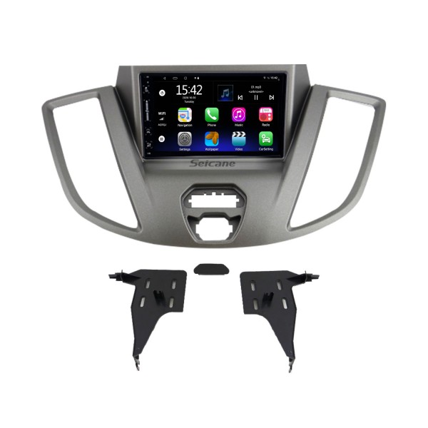 Radio de coche con pantalla táctil de 7 pulgadas para 2015-2022 FDRD TRANSIT con bluetooth carplay compatible con cámara de respaldo HD Digital TV