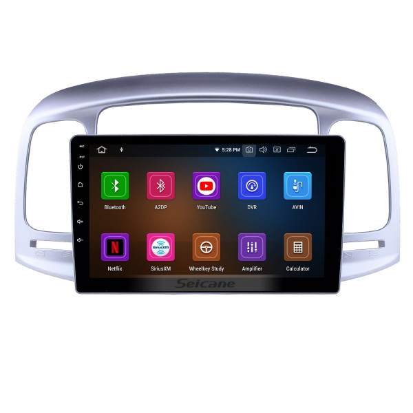 Aftermarket Navegación GPS Radio para 2006-2011 Hyundai Accent Android 13.0 Unidad principal de 9 pulgadas Audio con Carplay Bluetooth WIFI AUX compatible con SWC TPMS
