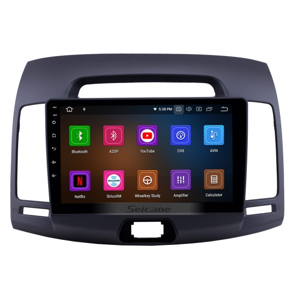 Andriod 13.0 HD Pantalla táctil de 9 pulgadas 2007-2011 Hyundai Elantra radio de coche Sistema de navegación GPS con soporte Bluetooth DVR Control del volante Carplay