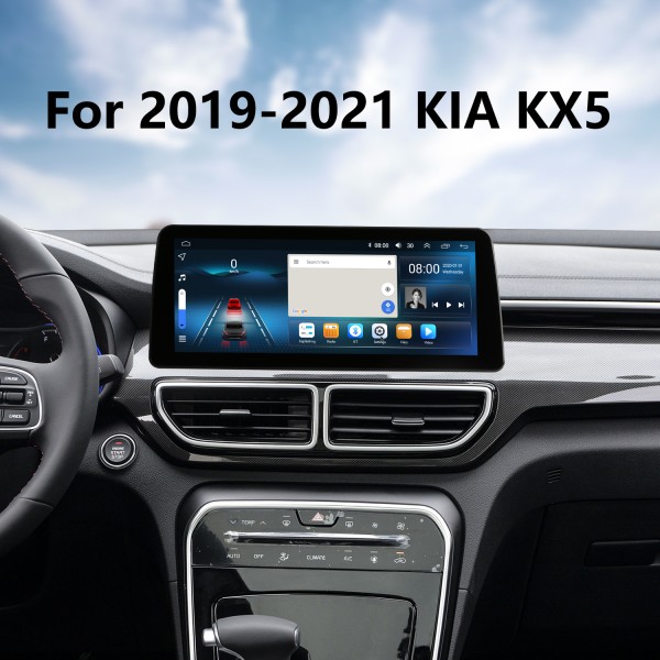 Android 12.0 HD Pantalla táctil de 12.3 pulgadas para 2019 2020 2021 KIA KX5 Radio Sistema de navegación GPS con soporte Bluetooth Carplay